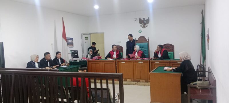 Saat JPU bacakan Tuntutan pidana terhadap terdakwa Zainal disidang PN Palembang, Selasa (7/7/2026)