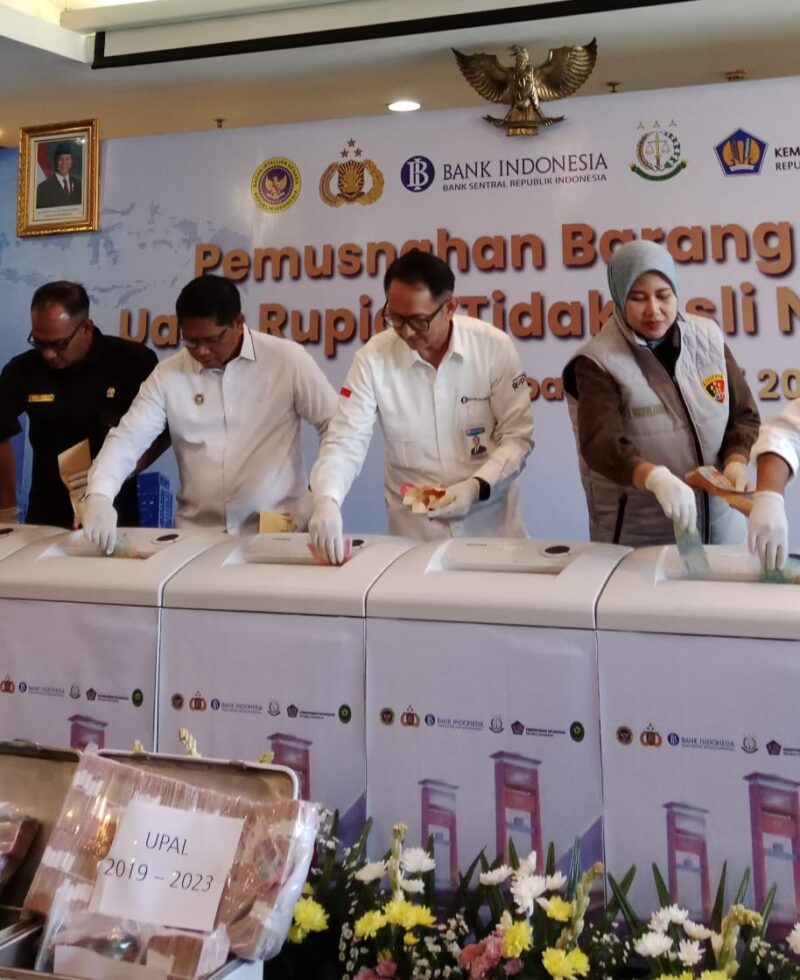 Botasupal Sumsel Musnahkan 24.476 Lembar Uang Palsu Temuan Selama Tujuh Tahun