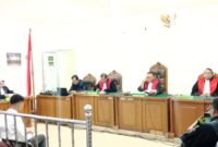 Saat JPU bacakan tanggapan atas eksepsi disidang PN Tipikor Palembang, Rabu (8/7/2026)