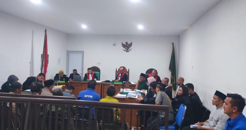 Saat para saksi dihadirkan di sidang kasus dugaan korupsi KUR BSI disidang PN Tipikor Palembang, Kamis (9/7/2026)