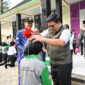 fhoto : pecah kendi dan penyiraman pembukaan diklat paskibraka kota pagar alam