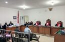Saat JPU bancakan Tuntutan disidang di PN Tipikor Palembang,Senin (13/7/2026)