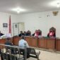 Saat JPU bancakan Tuntutan disidang di PN Tipikor Palembang,Senin (13/7/2026)