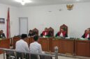 Saat majelis hakim bacakan putusan sela di persidangan yang digelar di PN Tipikor Palembang selasa  (14/7/2026)