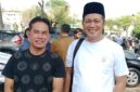 Direktur Eksekutif Suara Informasi Rakyat Sriwijaya (SIRA), Rahmat Sandi Iqbal, SH, didampingi Ketua Pemerhati Situasi Terkini (PST) ditemui di PN Palembang Selasa (14/7/2026)