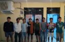 Para tersangka beserta barang bukti saat diamankan. Foto: dokumen polisi.