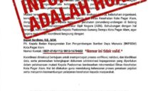fhoto : dokumen palsu beredar tentang mutasi pejabat dilingkungan pemkot pagar alam