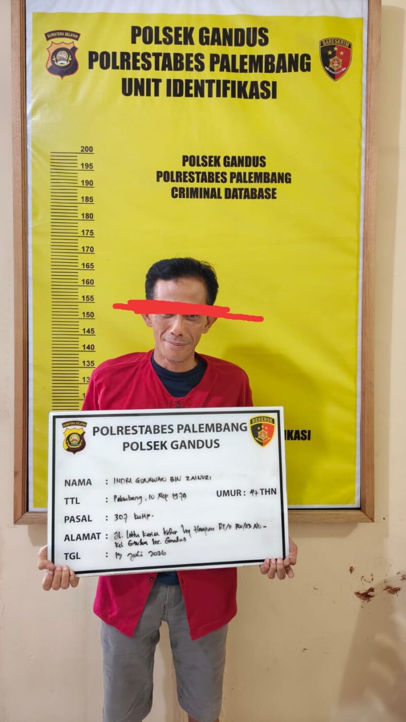 Bawa Pisau Saat Patroli Malam, Pria di Gandus Ditangkap Polisi