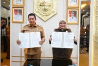 fhoto :penandatangan surat keputusan khusus antara pemkot dengan kejaksaan negeri pagar alam