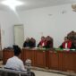 Saat JPU bacakan  dakwaan terdakwa Korupsi Layanan BTN e-Batara Pos di sidang PN Tipikor Palembang, Rabu (15/7/2026)