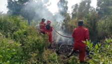 Personel Manggala Agni saat lakukan pemadaman. Foto: Manggala Agni.