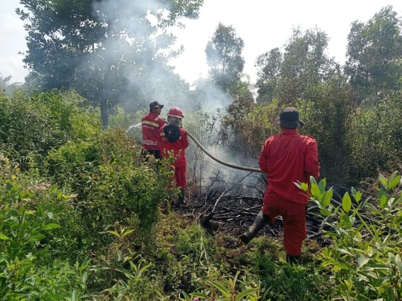 Personel Manggala Agni saat lakukan pemadaman. Foto: Manggala Agni.