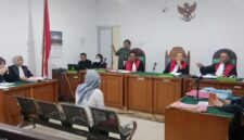 Saat terdakwa memberikan keterangannya dipersidangan PN Palembang, Rabu (15/7/2026)