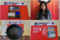 fhoto : dua tersangka tindak pidana narkotika di wilayah hukum polres pagar alam