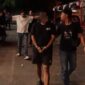 Pelaku saat diamankan.