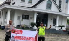 Polsek Buay Madang Timur Amankan Ibadah Minggu Kasih di Gereja Trinitas Bangun Sari