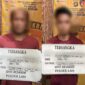 Kedua pelaku saat diamankan. Foto: polisi.