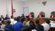 Saat para saksi dihadirkan di sidang PN Palembang,Senin (20/7/2026)