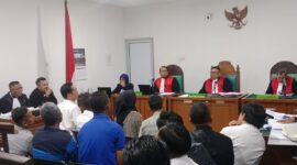 Saat para saksi dihadirkan di sidang PN Palembang,Senin (20/7/2026)