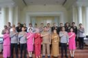 fhoto : momen pisah sambut kapolres pagar alam di griya rumah dinas walikota pagar alam