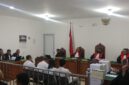 Saat Empat Eks Pejabat BRI dihadapan majelis hakim menyampaikan nota pembelaan disidang yang digelar di PN Tipikor palembang, selasa (21/7/2026)