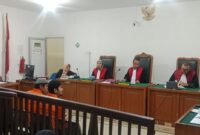 Saat JPU bacakan penundaan tuntutan terhadap dua Terdakwa disidang PN Palembang, Senin (21/7/2026)