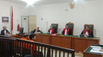 Saat JPU bacakan penundaan tuntutan terhadap dua Terdakwa disidang PN Palembang, Senin (21/7/2026)