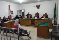 Saat majelis hakim bacakan Amar putusan terhadap Terdakwa Kurniati disidang PN Palembang, Selasa (21/7/2026)