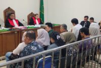 Saat para saksi dihadirkan disidang PN Tipikor Palembang, Kamis (23/7/2026)