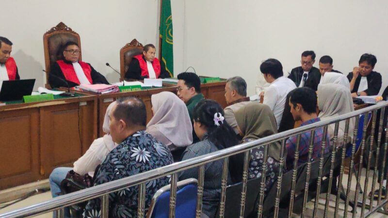 Saat para saksi dihadirkan disidang PN Tipikor Palembang, Kamis (23/7/2026)