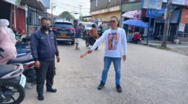 TKP yang berada di Jalan Sultan Mahmud Badaruddin II, Simpang Kades, Kelurahan Sukodadi, Kecamatan Sukarami, Palembang,