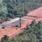 Proses pembangunan Tol Betung-Jambi Seksi 1B. Foto: Hutama Karya.