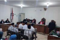 Saat JPU bacakan Tuntutan enam terdakwa disidang PN Tipikor Palembang Jumad (24/7/2026)