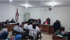 Saat JPU bacakan Tuntutan enam terdakwa disidang PN Tipikor Palembang Jumad (24/7/2026)