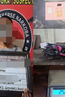 Sabu 25,38 Gram Disembunyikan di Filter Udara Motor, Peredaran Narkoba di Muara Enim Digagalkan Polisi
