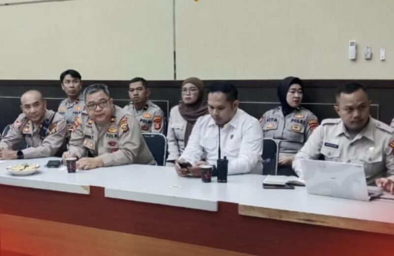 fhoto :rapat kordinasi polres pagar alam kesiapan kunjugan kapolda sumse
