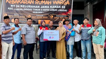 Pertamina Patra Niaga Regional Sumbagsel Ulurkan Tangan, Bantu Korban Kebakaran di Jawa Kanan SS Untuk Bangkit Kembali
