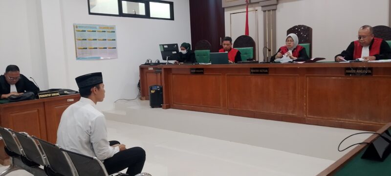 Foto terdakwa dihadirkan disidang PN Tipikor Palembang, Selasa (28/7/2026)