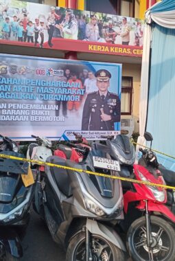 Satreskrim Polrestabes Palembang Ungkap 101 Kasus Curanmor dalam Dua Bulan, 30 Motor Berhasil Diamankan