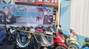Satreskrim Polrestabes Palembang Ungkap 101 Kasus Curanmor dalam Dua Bulan, 30 Motor Berhasil Diamankan