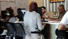 Korban saat Melapor ke Polisi