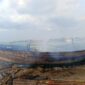 Kapal Jukung yang terbakar.
