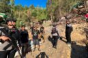 Ditkrimsus Polda Gorontalo Police Line Lubang Tambang Emas dI Bone Bolango