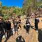 Ditkrimsus Polda Gorontalo Police Line Lubang Tambang Emas dI Bone Bolango