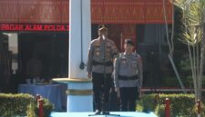 fhoto : kapolda sumsel irjen pol sandi nugroho bersama wakapolda brigjen pol rony samtana deklarasikan sabuk kambtibmas di pagar alam