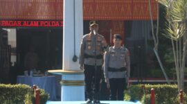 fhoto : kapolda sumsel irjen pol sandi nugroho bersama wakapolda brigjen pol rony samtana deklarasikan sabuk kambtibmas di pagar alam