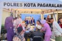 fhoto : pelayanan kesehatan gratis dalam rangka kunjungan kapolda sumsel ke kota pagar alam
