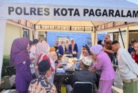 fhoto : pelayanan kesehatan gratis dalam rangka kunjungan kapolda sumsel ke kota pagar alam