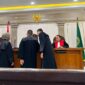 Suasana sidang di Pengadilan Tipikor Palembang saat JPU membacakan tuntutan terhadap terdakwa Yansori dalam perkara dugaan korupsi penjualan lahan kawasan hutan, Kamis (30/7/2026).