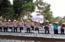 fhoto : Kapolda dan sejumlah kapolres dilingkungan polda sumsel melakukan tanam perdana bawang putih bersama pemkot pagar alam